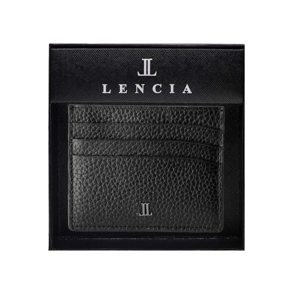Lencia RFID Protected Floater DD Pattern Leather Card Holder LMWC-16668FDD - image 9