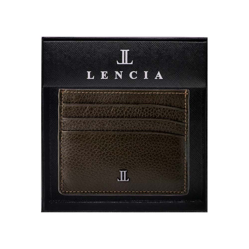 Lencia RFID Protected Floater DD Pattern Leather Card Holder LMWC-16668FDD - image 14