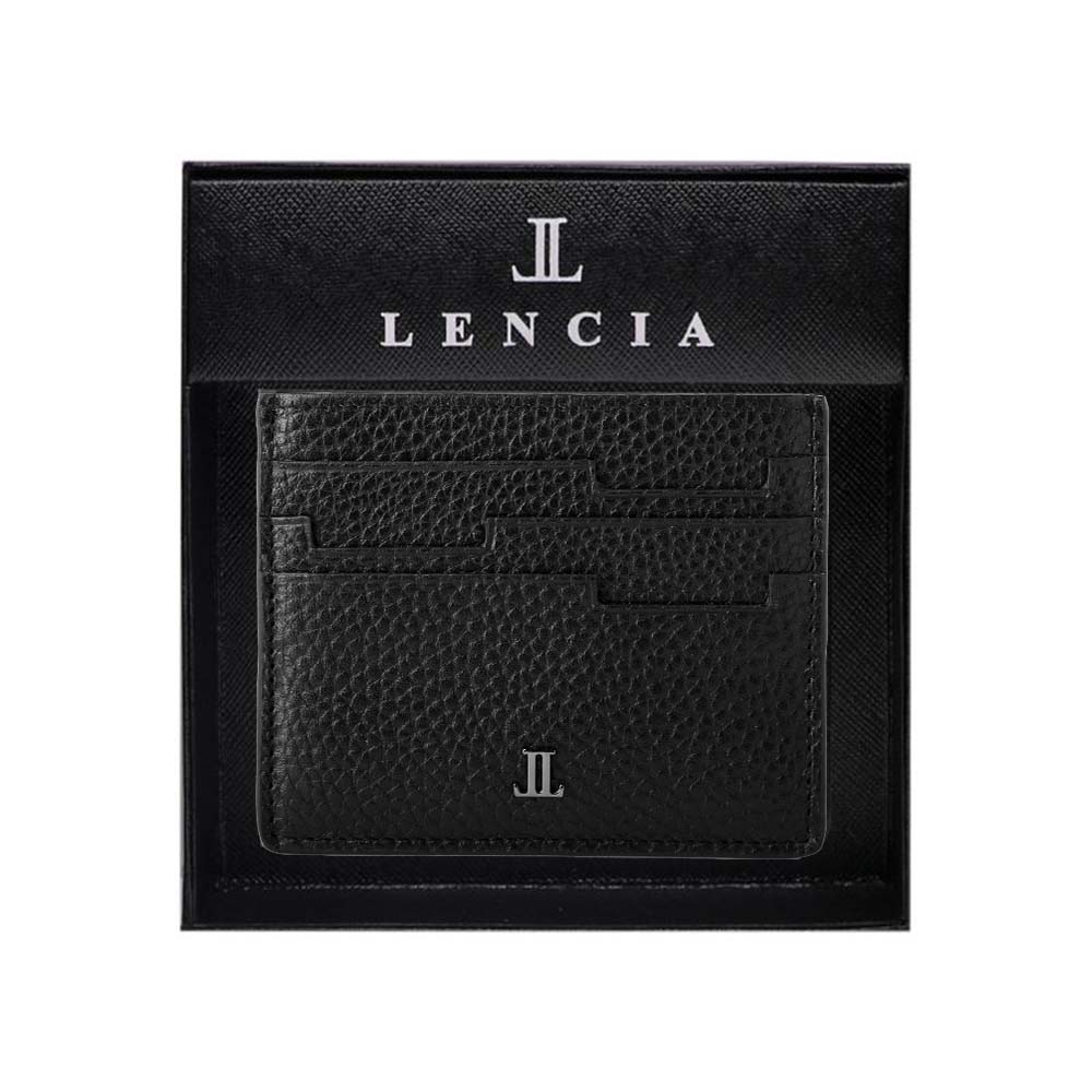 Lencia RFID Protected Floater DD Pattern Leather Card Holder LMWC-16669FDD - image 5