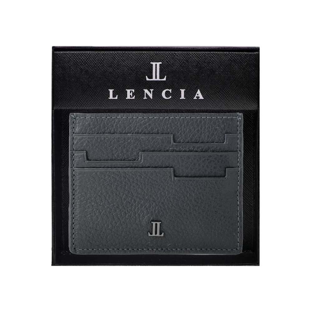 Lencia RFID Protected Floater DD Pattern Leather Card Holder LMWC-16669FDD - image 8