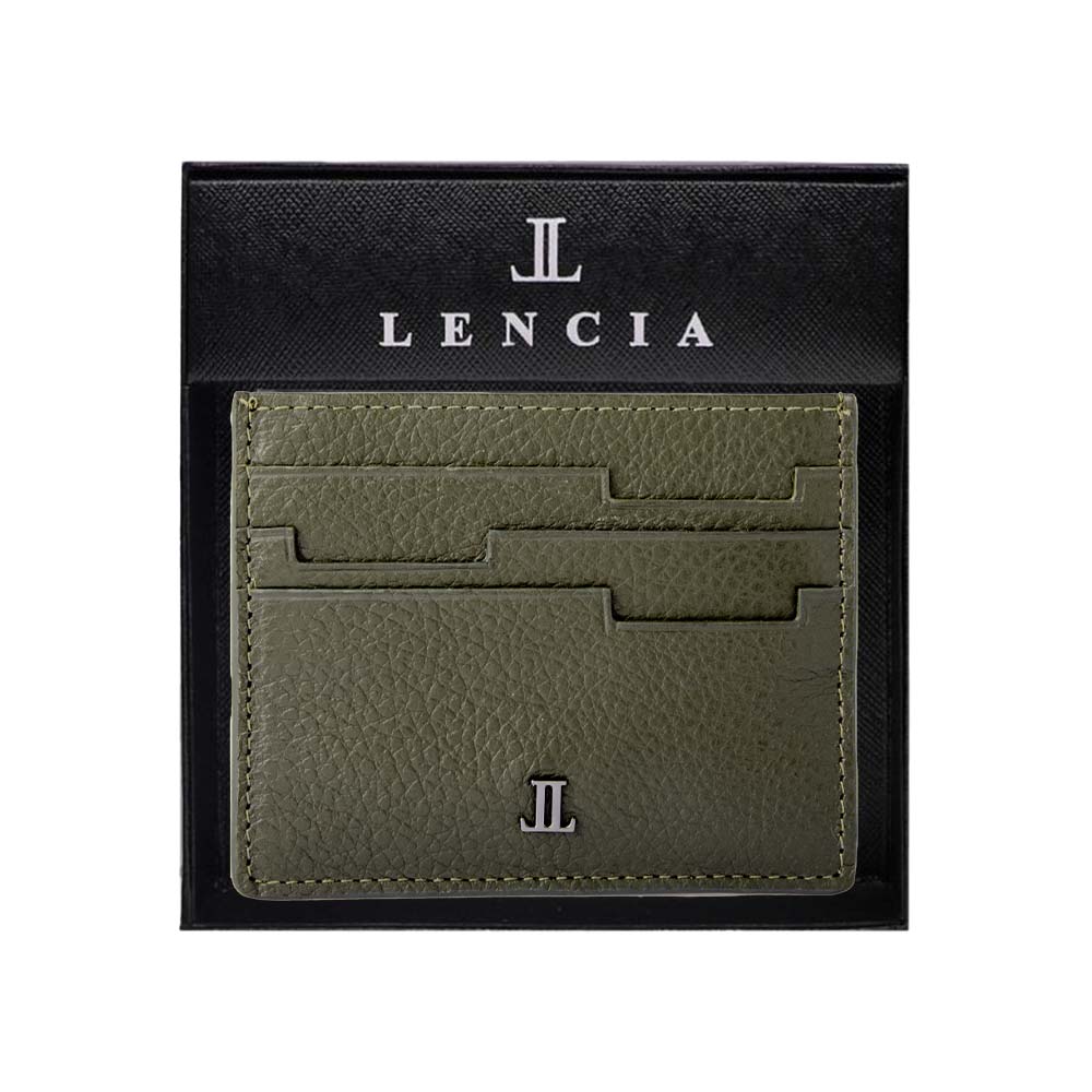 Lencia RFID Protected Floater DD Pattern Leather Card Holder LMWC-16669FDD - image 11