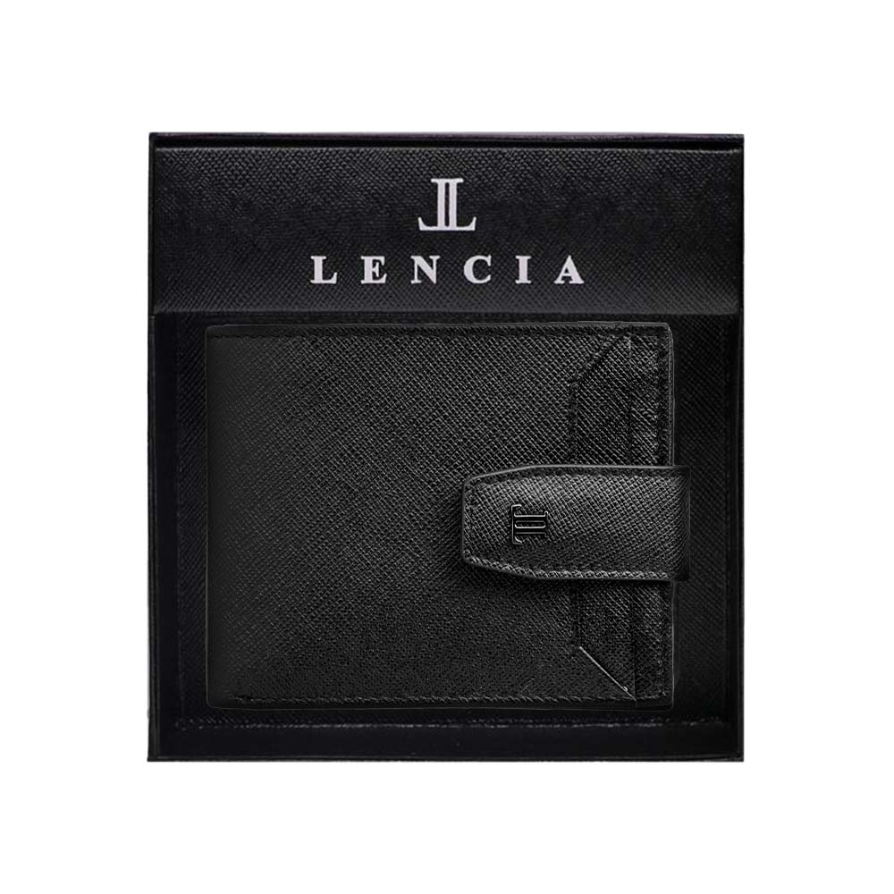 Lencia RFID Protected Saffiano Pattern Men Leather Wallet LMW-16667GS - image 9