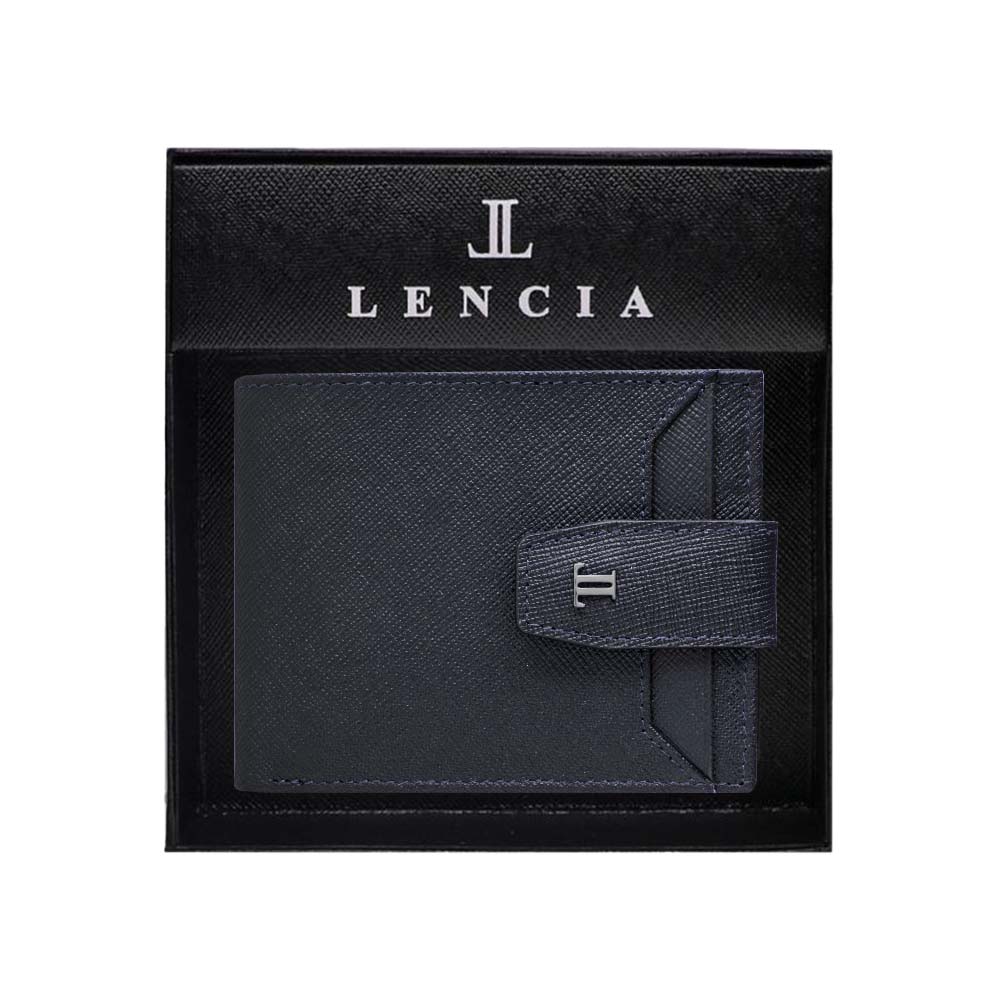 Lencia RFID Protected Saffiano Pattern Men Leather Wallet LMW-16667GS - image 14