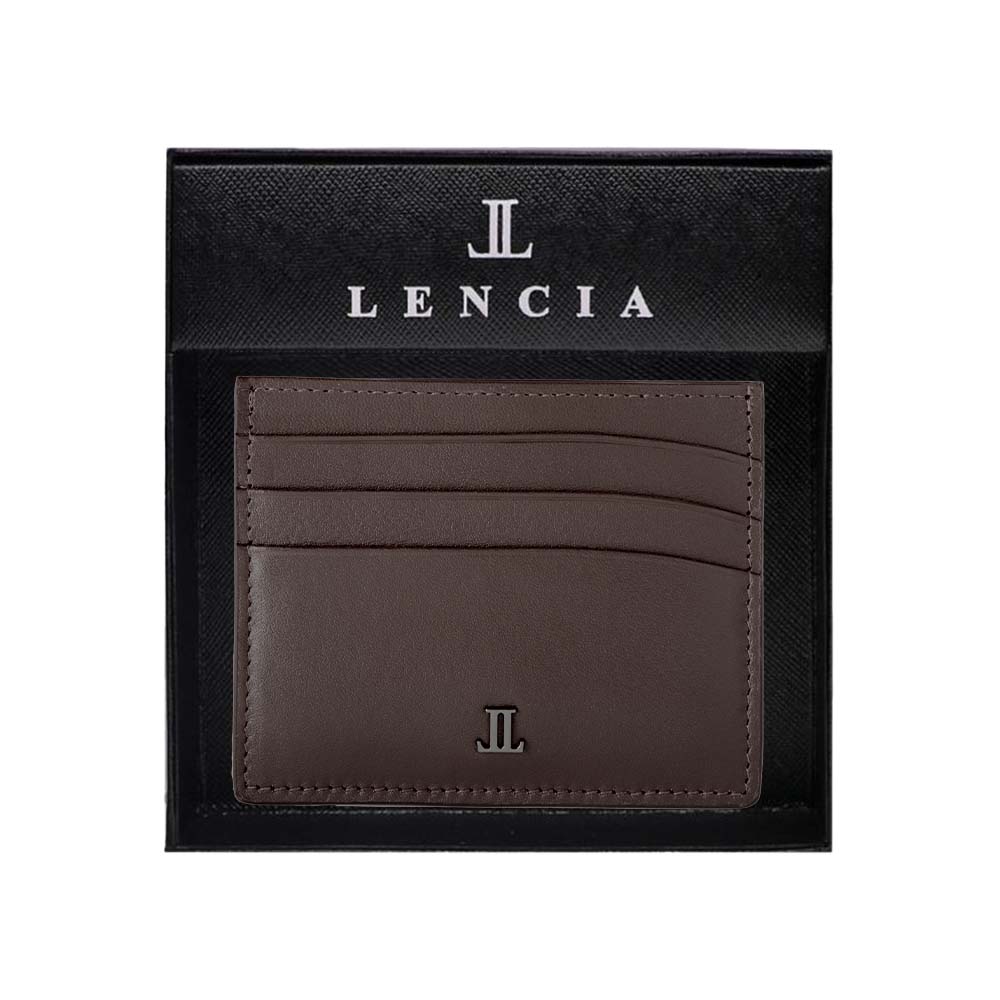 Lencia RFID Protected Scarlet Nappa Pattern Leather Card Holder LMWC-16673SN - image 24
