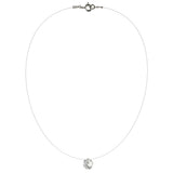 Lencia White Cubic Zirconia Crystal Necklace