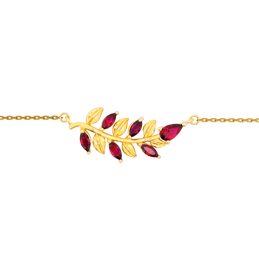 Lencia Women's Leaf Bracelet LLJ-JSC1682 - image 4