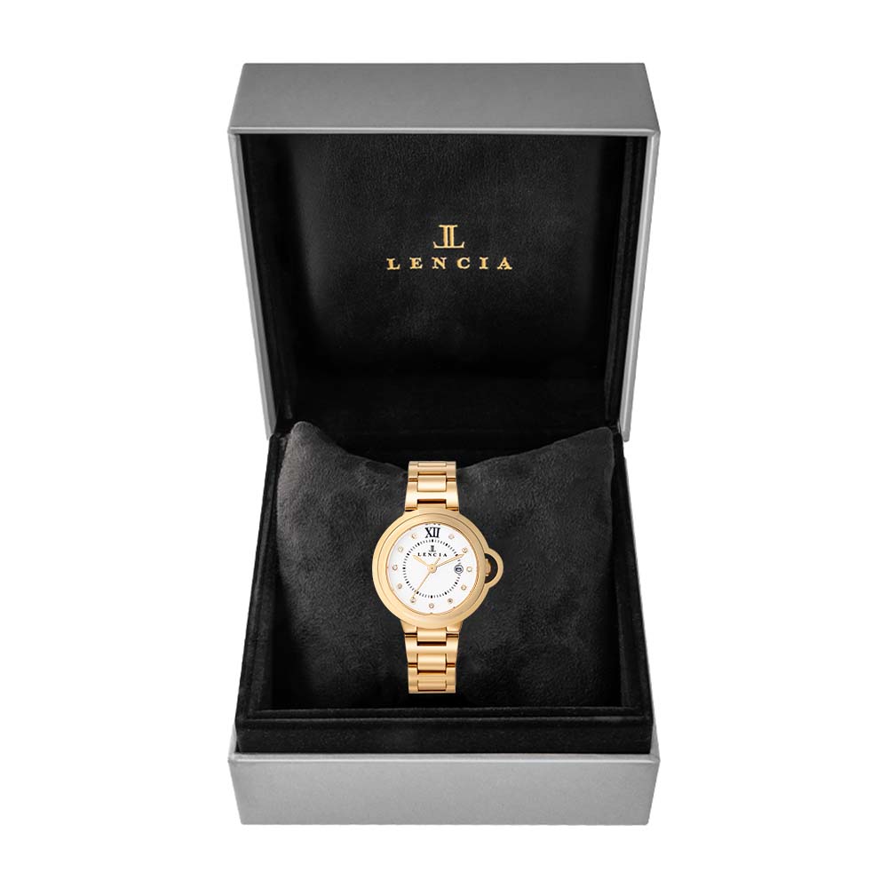 Lencia Women's Stainless Steel Analog Watch LC7174P - image 4