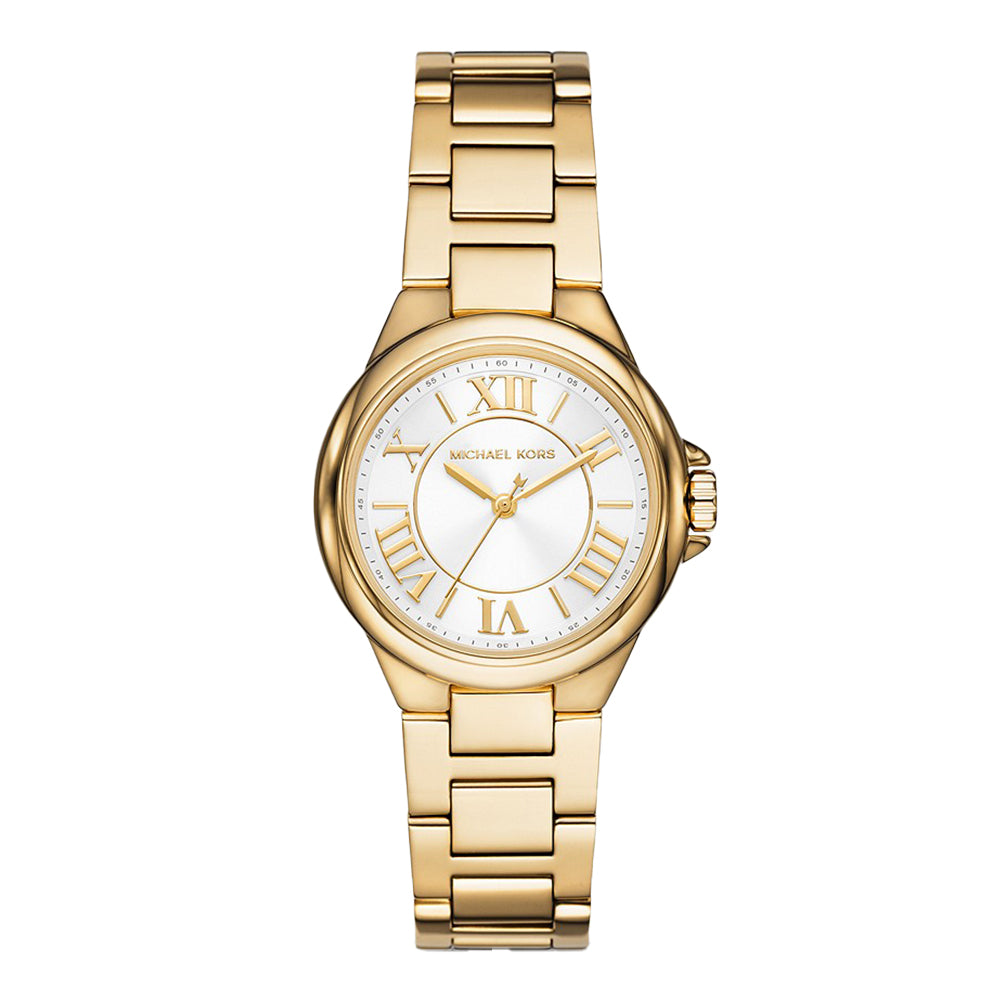 Michael Kors Camille Three-Hand Gold-Tone Stainless Steel Watch