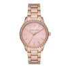 Michael Kors Layton Three-Hand Rose Gold-Tone Stainless Steel Watch