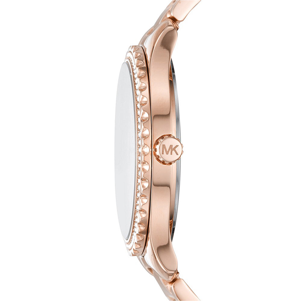 Michael Kors Layton Three-Hand Rose Gold-Tone Stainless Steel Watch - image 2