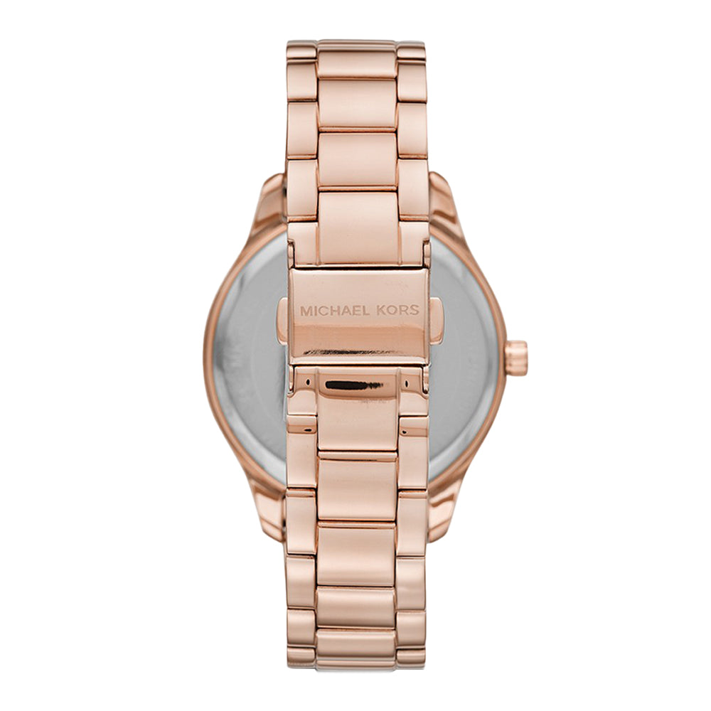 Michael Kors Layton Three-Hand Rose Gold-Tone Stainless Steel Watch - image 3