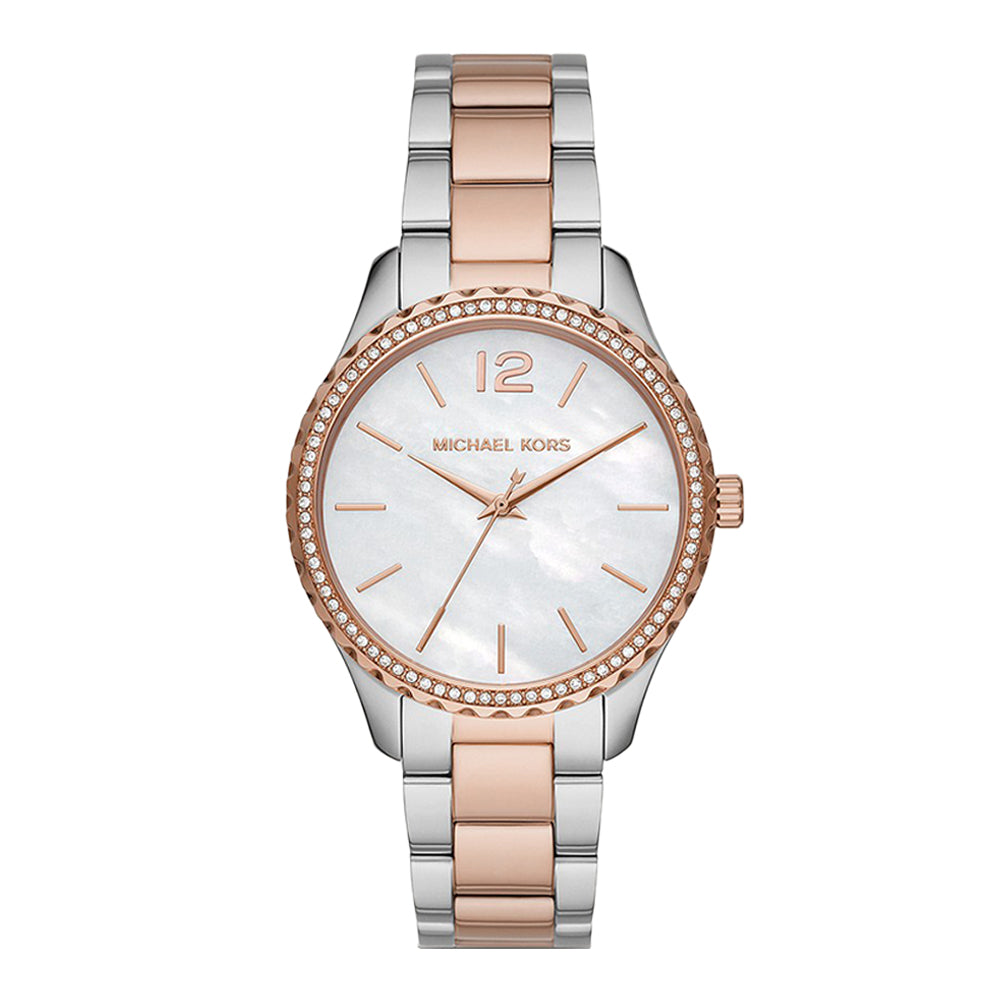 Michael Kors Layton Three-Hand Rose Gold-Tone Stainless Steel Watch - image 4