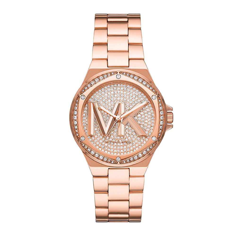 Michael Kors Lennox Three-Hand Gold-Tone Stainless Steel Watch - image 4