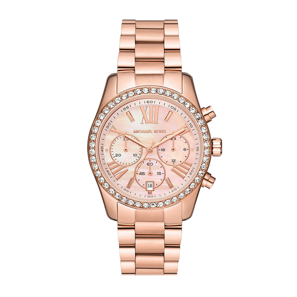 Michael Kors Lexington Lux Chronograph Gold-Tone Stainless Steel Watch - image 4