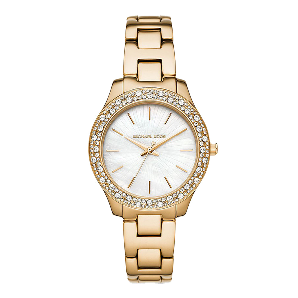 Michael Kors Liliane Three-Hand Rose Gold-Tone Stainless Steel Watch - image 7