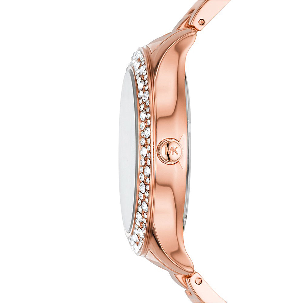 Michael Kors Liliane Three-Hand Rose Gold-Tone Stainless Steel Watch - image 2