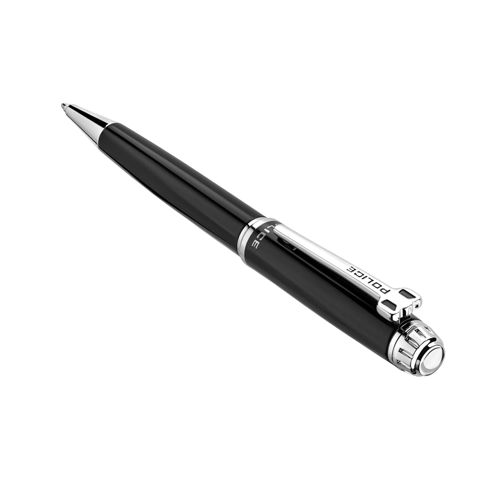 Police Aptos Black/Silver Ballpoint Pen PERGB0005001 - Image 2