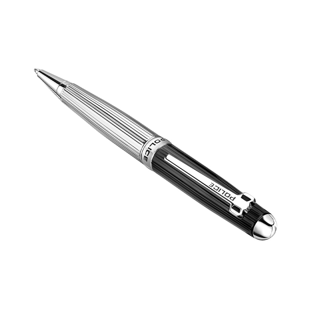 Police Clarendon Black/Silver Ballpoint Pen PERGB0003302 - Image 2