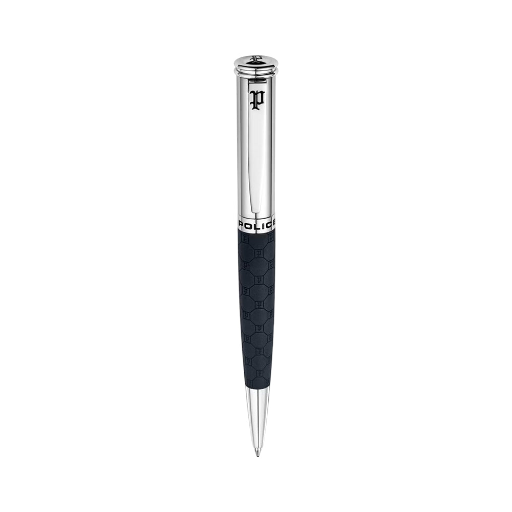 Police Cordia Silver/Black Ballpoint Pen PERGB0004303