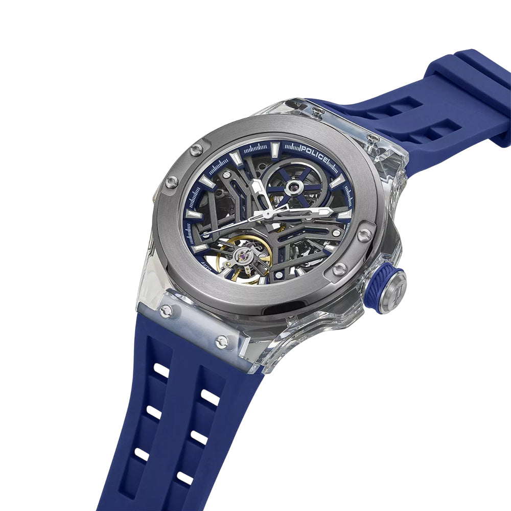 Police Cyclone Skeleton Automatic Men's Watch PEWGR0082204 - Image 2