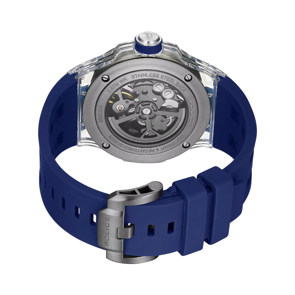 Police Cyclone Skeleton Automatic Men's Watch PEWGR0082204 - Image 3