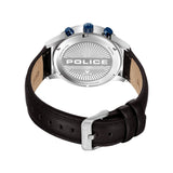 Police Driver Multifunction Black Leather Strap Mens Watch PEWJF2002801M - image 3