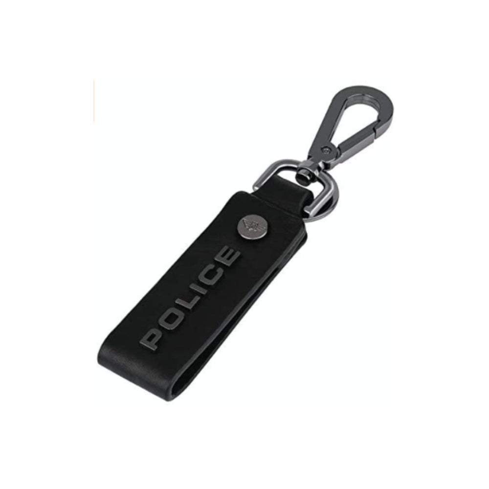 Police Droid Black Leather Keyring P Pa40077K - image 3
