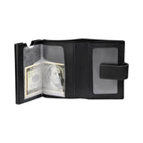 Police Emboss Black Leather & Alloy Men's Automatic Card Case - Image 3