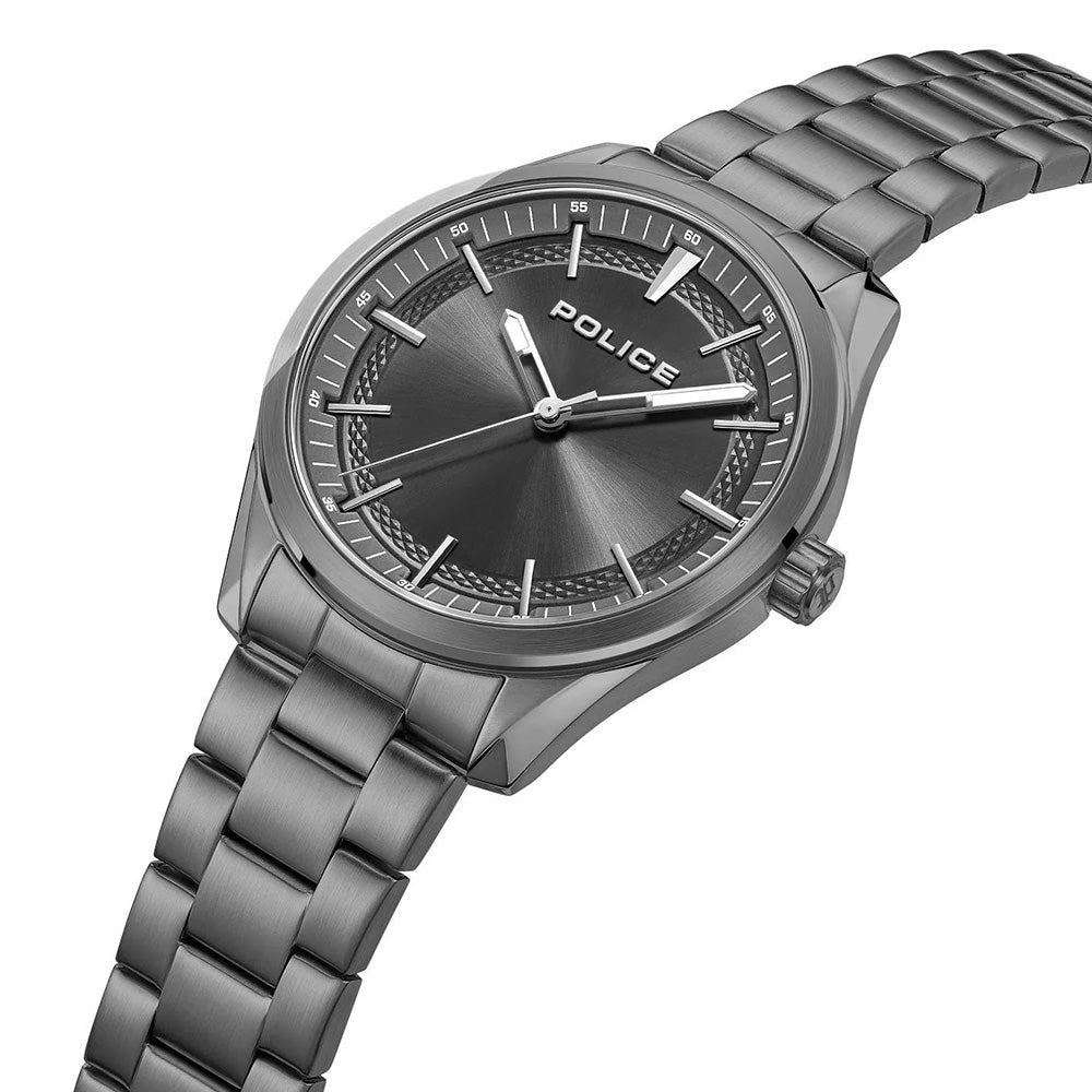 Police Grille Grey Dial Stainless Steel Bracelet Mens Watch PEWJG0018206 - image 2