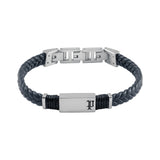 Police Ridgecord Blue Leather Men's Bracelet PEAGB0079501 - Image 2