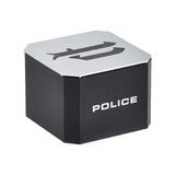 Police Round Up Black Leather Bracelet for Men P PJ 25892BLB/01A - Image 2