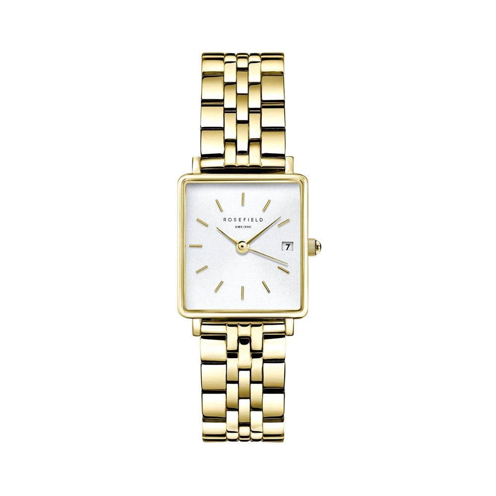 Rosefield Boxy XS Gold Women Watch and Bracelet Gift Set BMWLBG-X241 - Image 2