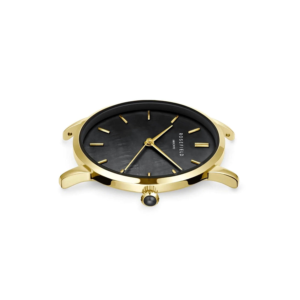 Rosefield Pearl Edit Mesh Black Gold Women Watch RBGMG-R07 - image 2