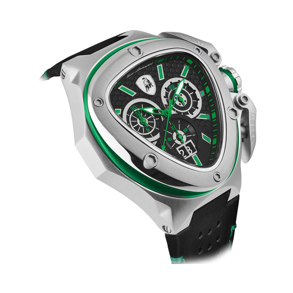 Tonino Lamborghini Spyder Quartz Green Dial Watch For Men TL9XF-SS - image 3
