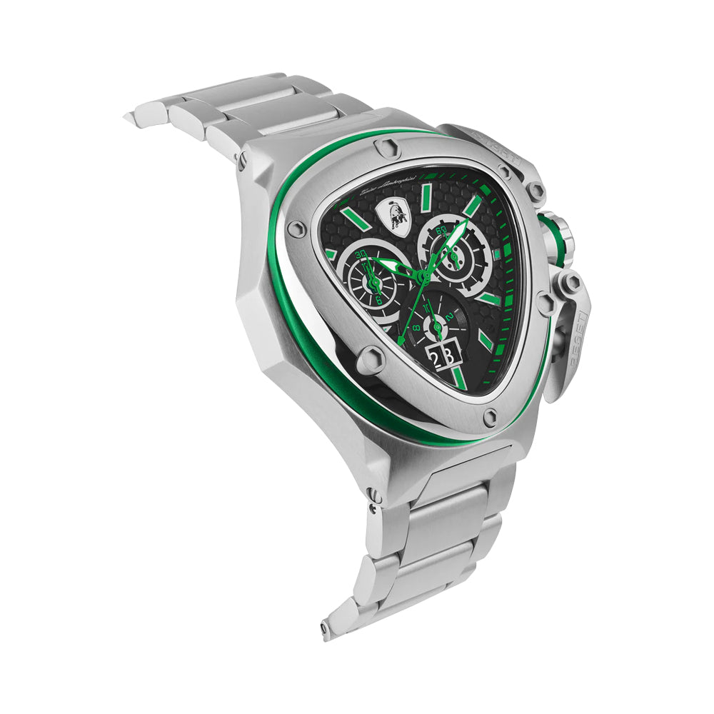 Tonino Lamborghini Spyder Quartz Green Dial Watch For Men TL9XF-SS-B - image 3