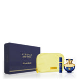 Versace Dylan Blue EDP For Women 100ml 3Pcs Set - Image 2