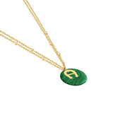 Aigner Avena Gold Malachite Necklace ARJLN0000222 - image 2