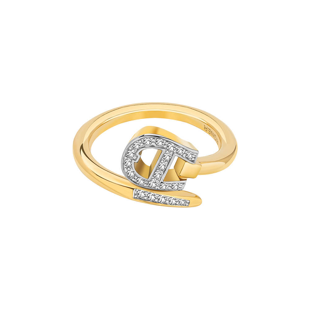 Aigner Vite Women's Gold Ring ARJLF2202332