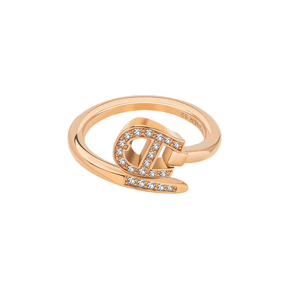 Aigner Vite Women's Rose Gold Ring ARJLF2202303