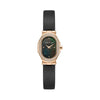 Cerruti 1881 Aosta Rose Gold Case Black Leather Strap Women'S Watch CIWLA0097303