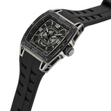 Cerruti 1881 Belluno Black Dial Silicone Strap Tonneau Watch For Men CIWGQ0073702 - image 2