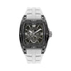 CERRUTI 1881 Belluno Men's Black Dial White Silicone Watch CIWGQ0073703
