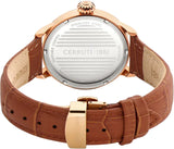 CERRUTI 1881 Dervio Men's Grey Dial Brown Leather Watch CIWGB0008002 - Image 3