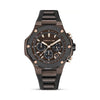 Cerruti 1881 Lucardo Black Dial Silicone Strap Men'S Watch CIWGO0050602