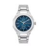 CERRUTI 1881 Lucardo Men's Blue Guilloché Dial Silver Watch CIWGK0050801