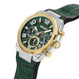 Ducati Automatic Green Dial Leather Strap Watch For Men DTWGC0001101 - image 2