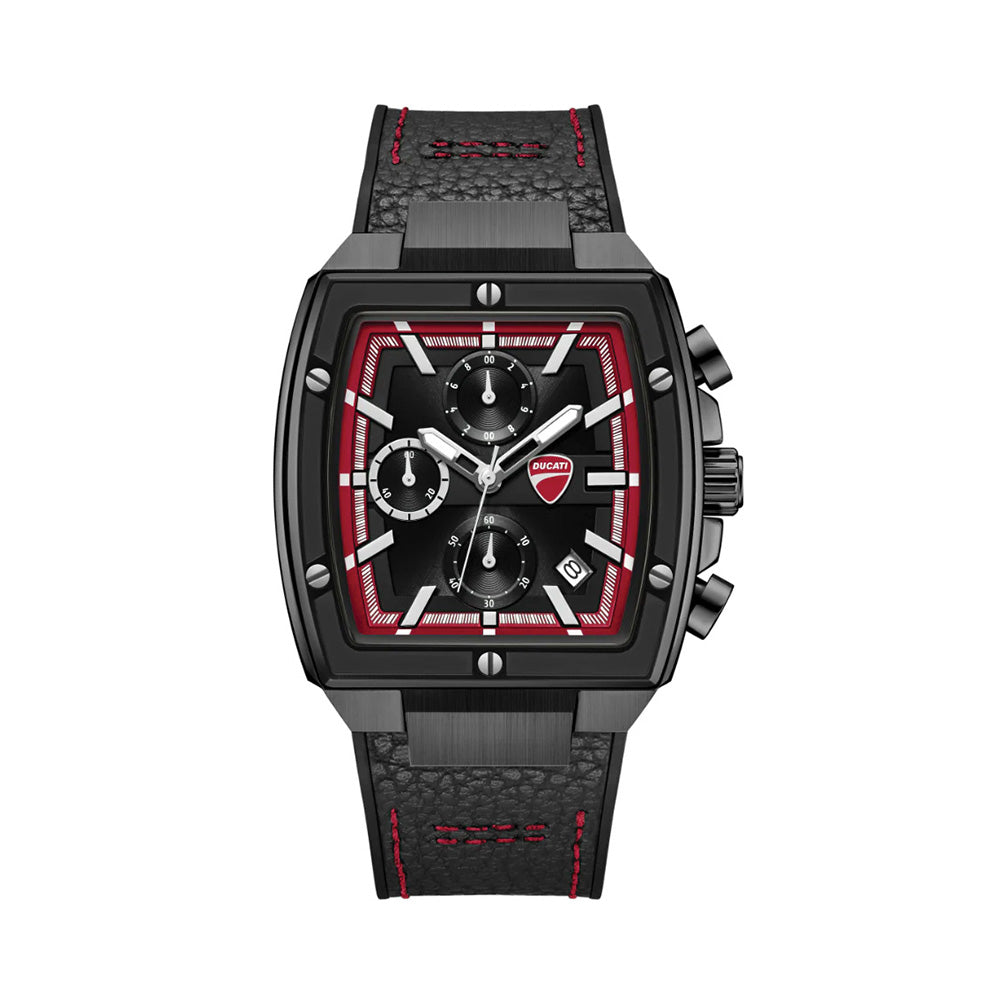 Ducati Chronograph Black Dial High Quality Silicone Strap Watch For Men DTWGC0003403