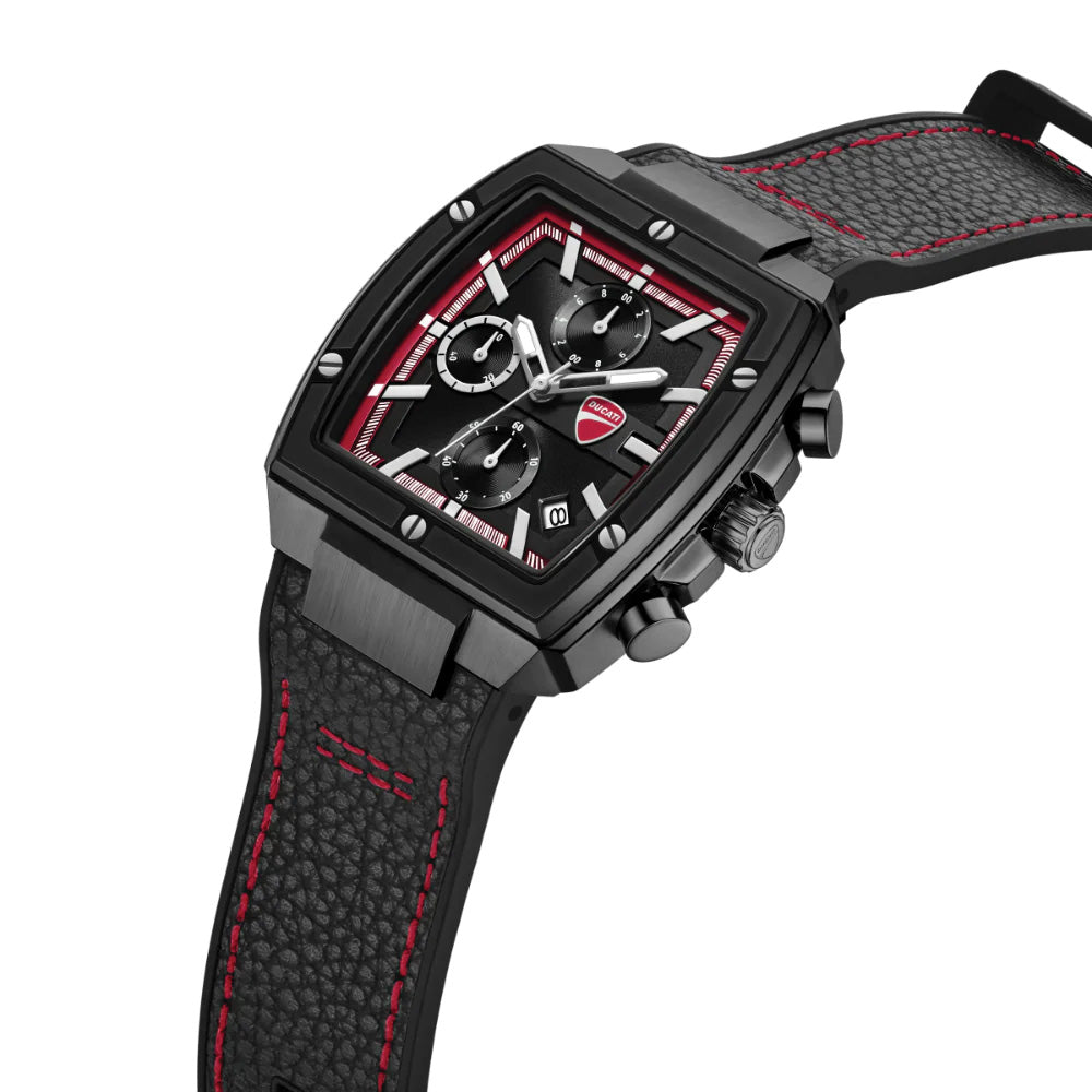 Ducati Chronograph Black Dial High Quality Silicone Strap Watch For Men DTWGC0003403 - image 2