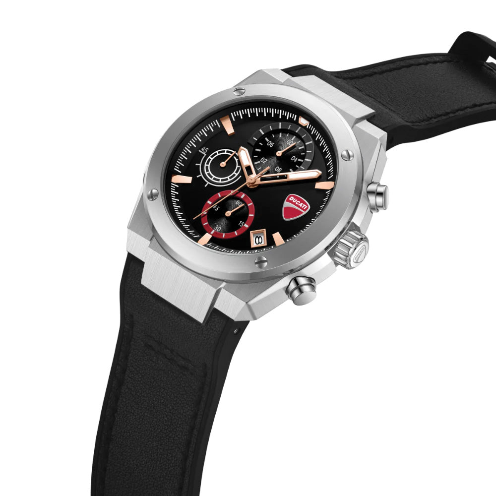 Ducati Chronograph Black Dial Silicone Strap Watch For Men DTWGO0003101 - image 2