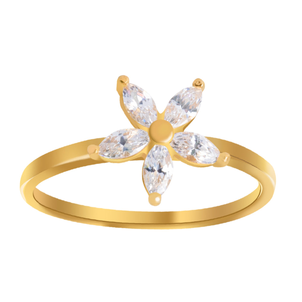 Fabian Ladies Gold Plated Ring, FLJ-AQ05R4958A-R.G4 - image 2